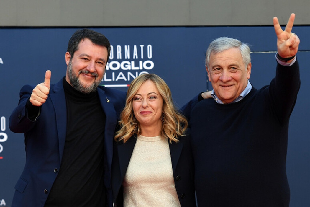 meloni tajani salvini