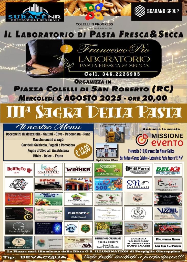 sagra pasta colelli