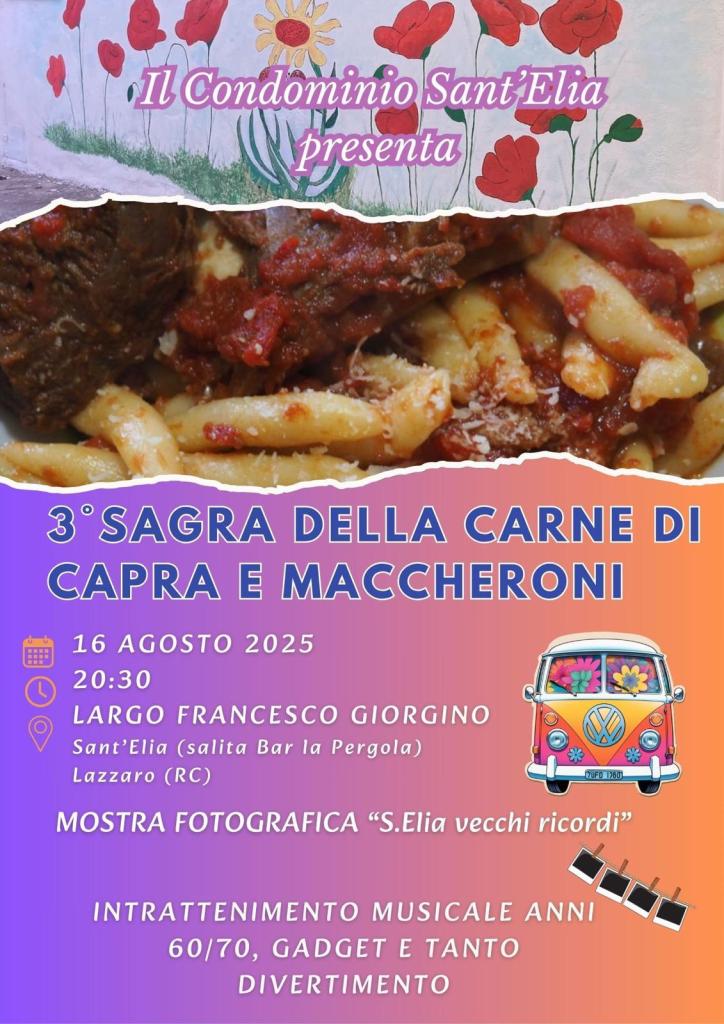 Locandina °Sagra della carne di capra e maccheroni