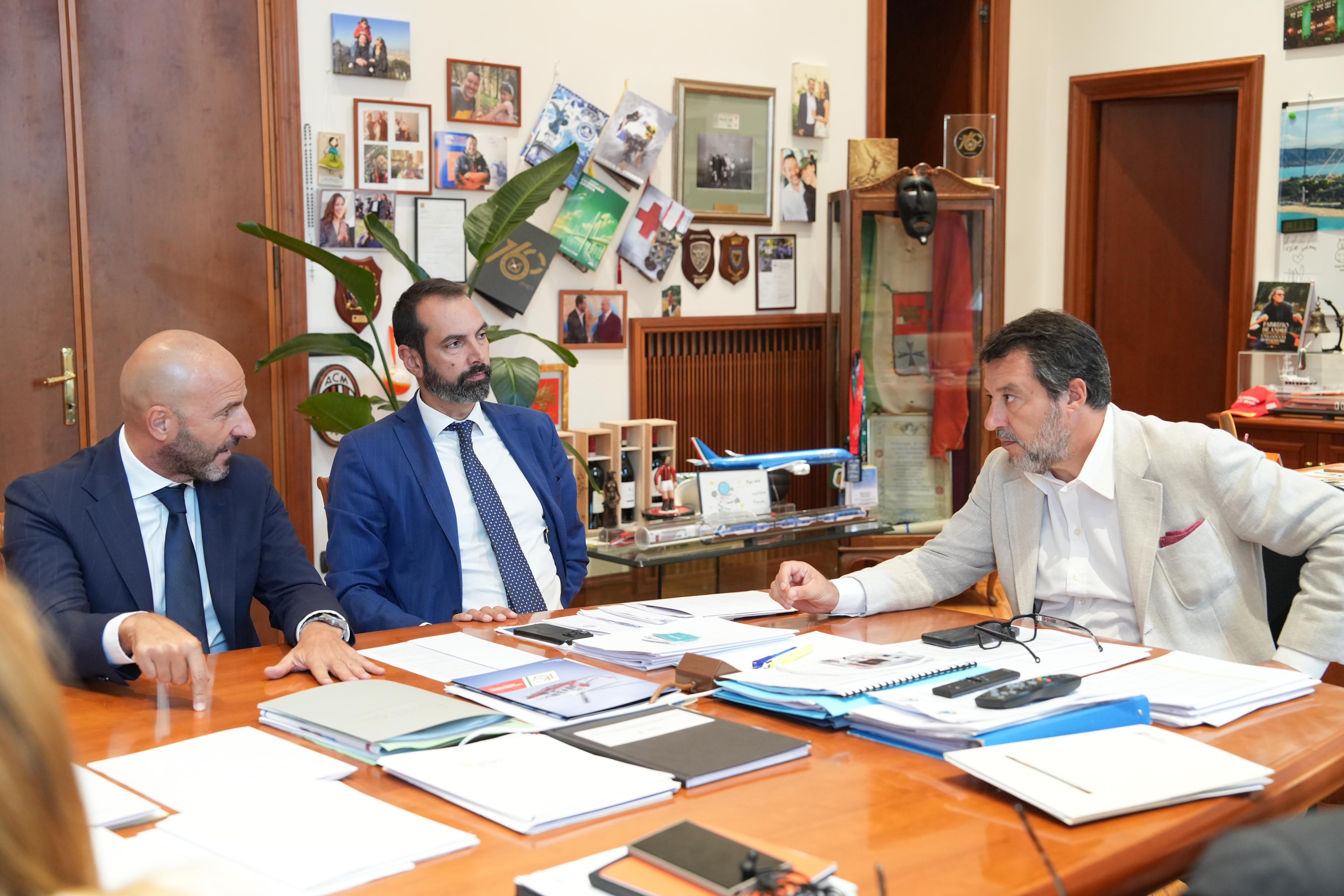 Incontro Salvini e sindaco Messina