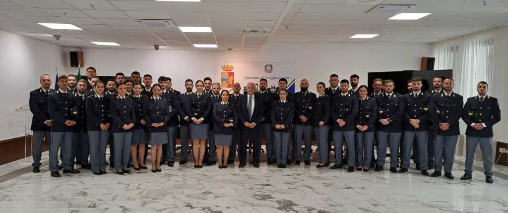 Reggio, il Questore accoglie 45 nuovi agenti: ‘Più sicurezza sul territorio’