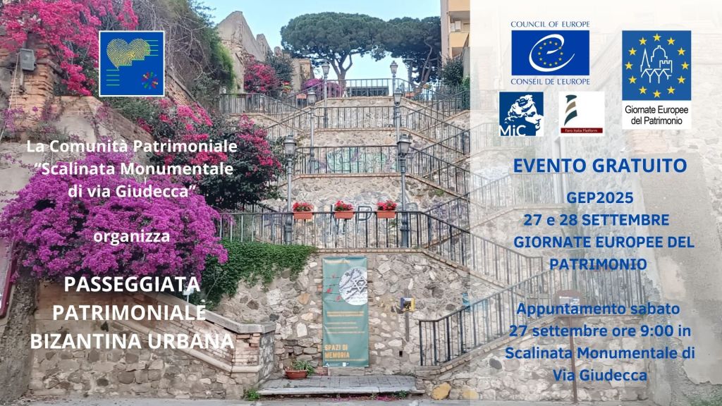 Locandina Passeggiata Patrimoniale Giudecca settembre