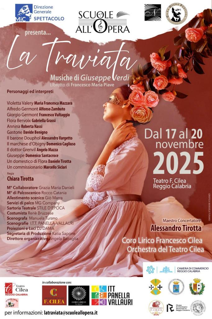 Manifesto La Traviata Scuole all'Opera