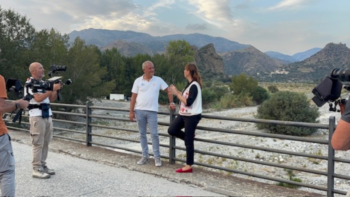 Monica Caradonna e il Dott Luca Pelle dell'ENPA