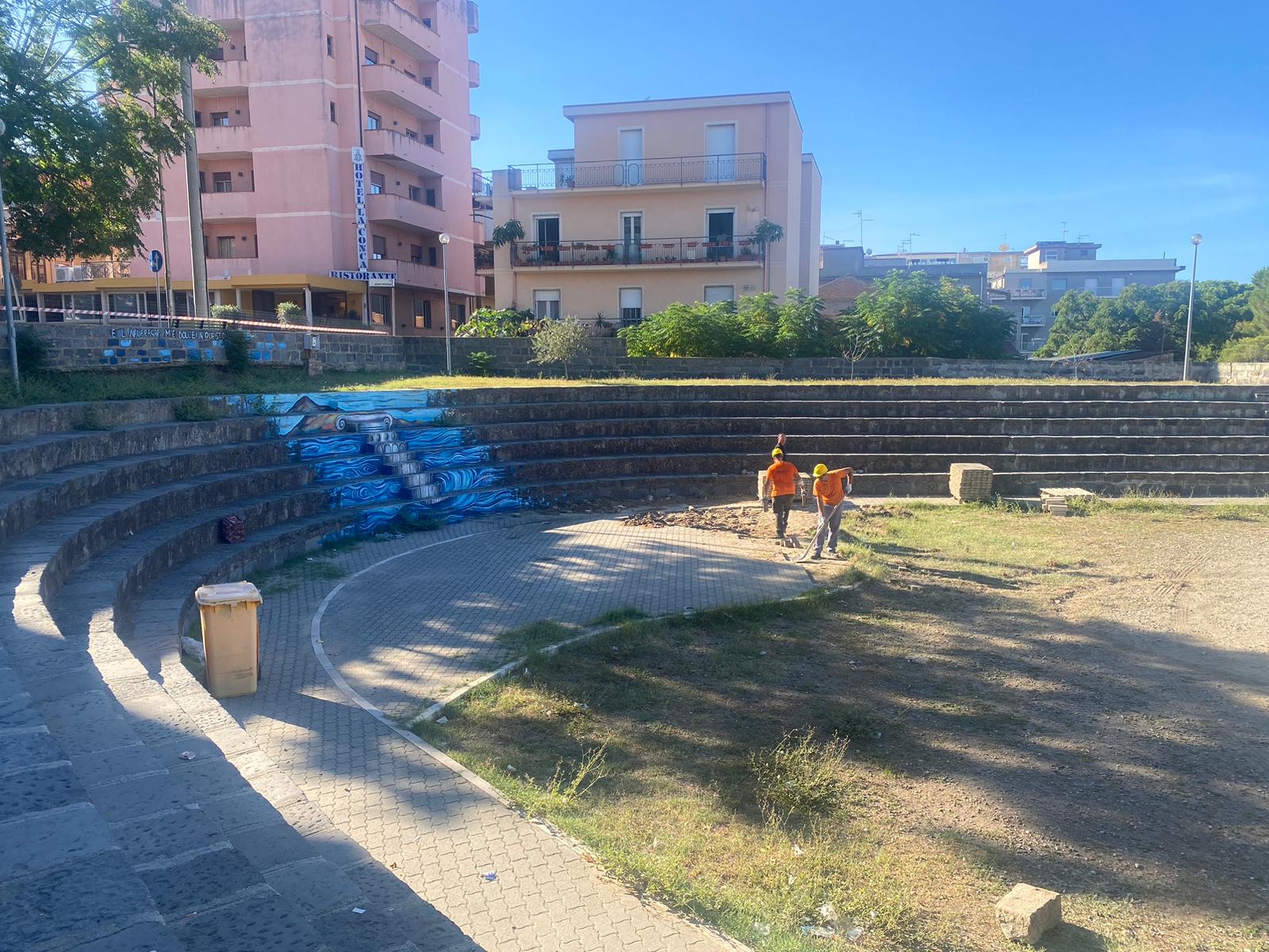 lavori arena comunale villa sg