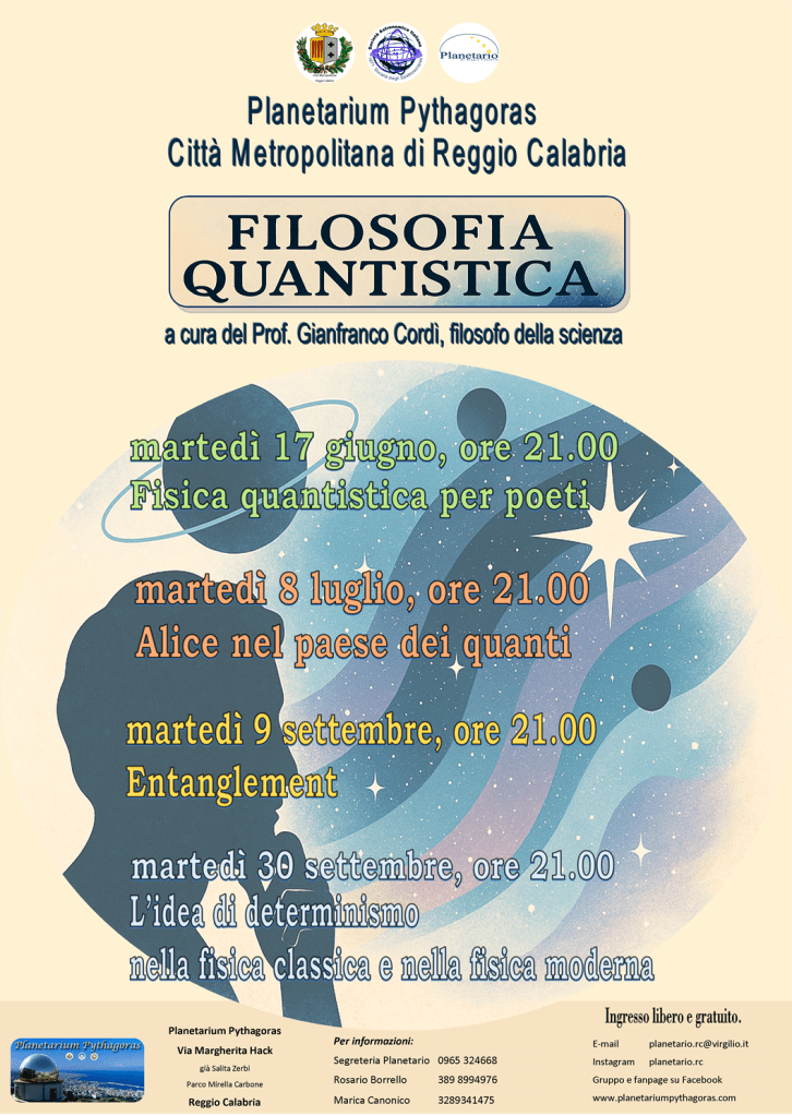 locandina Filosofia Quantistica