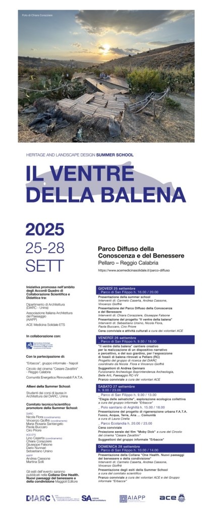 locandina summer school il ventre della balena