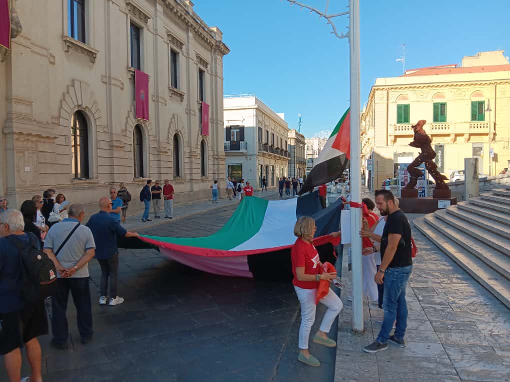 manifestazione gaza cgil