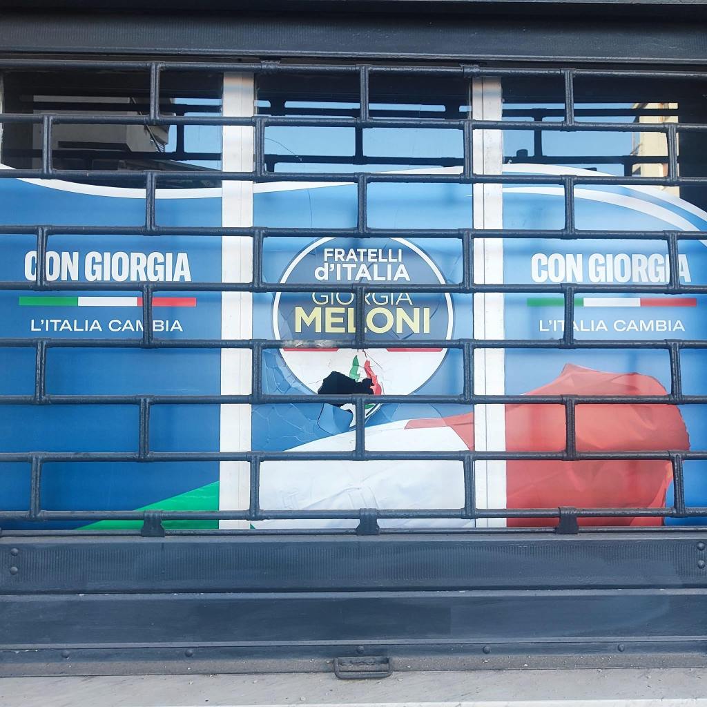 sede fdi villa atto vandalico