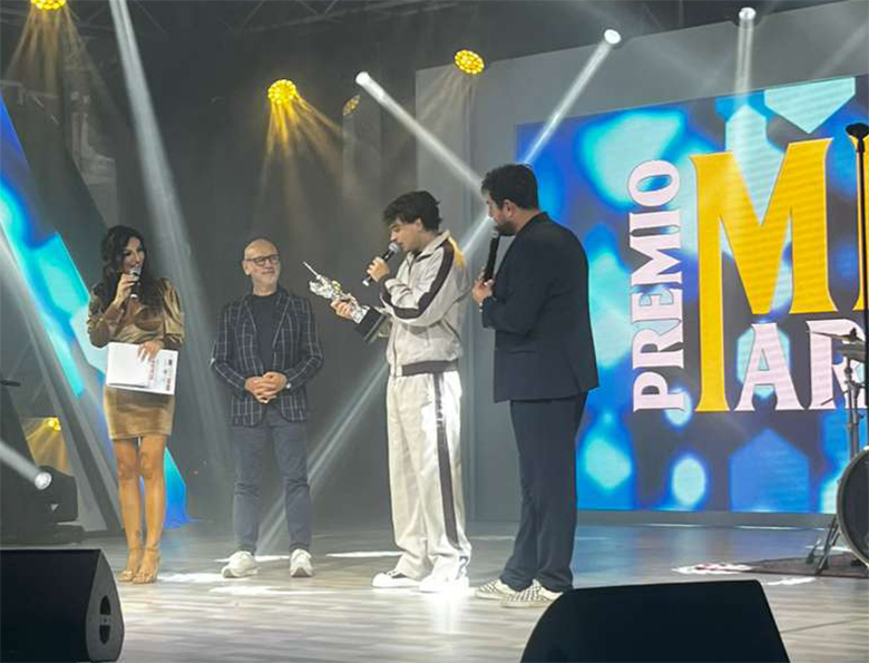 Cioffi Vincitore Premio Mia Martini Premio giovani foto autorizzata
