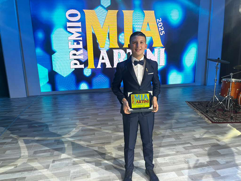 Kilian vincitore Premio Mia Martini categoria Una voce per Mimì foto autorizzata