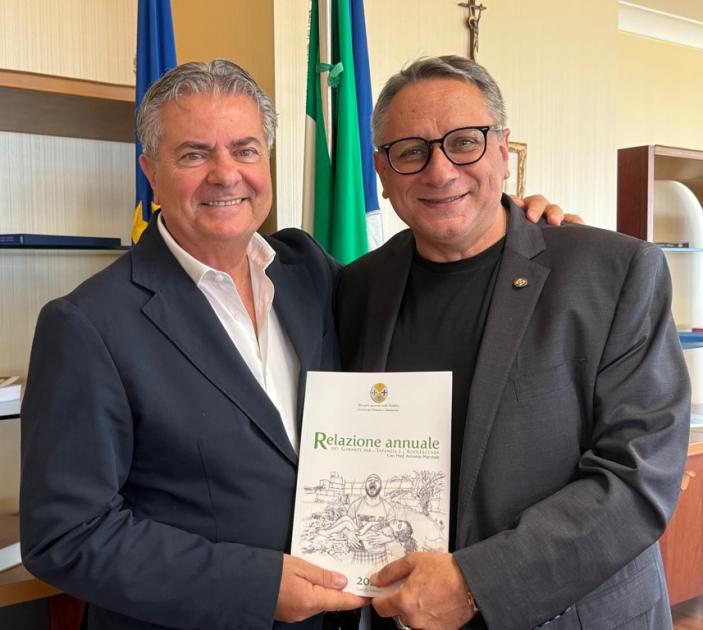 Marziale consegna la Relazione 2025 al Presidente Mancuso: “Orgoglioso di aver servito i bambini della Calabria”