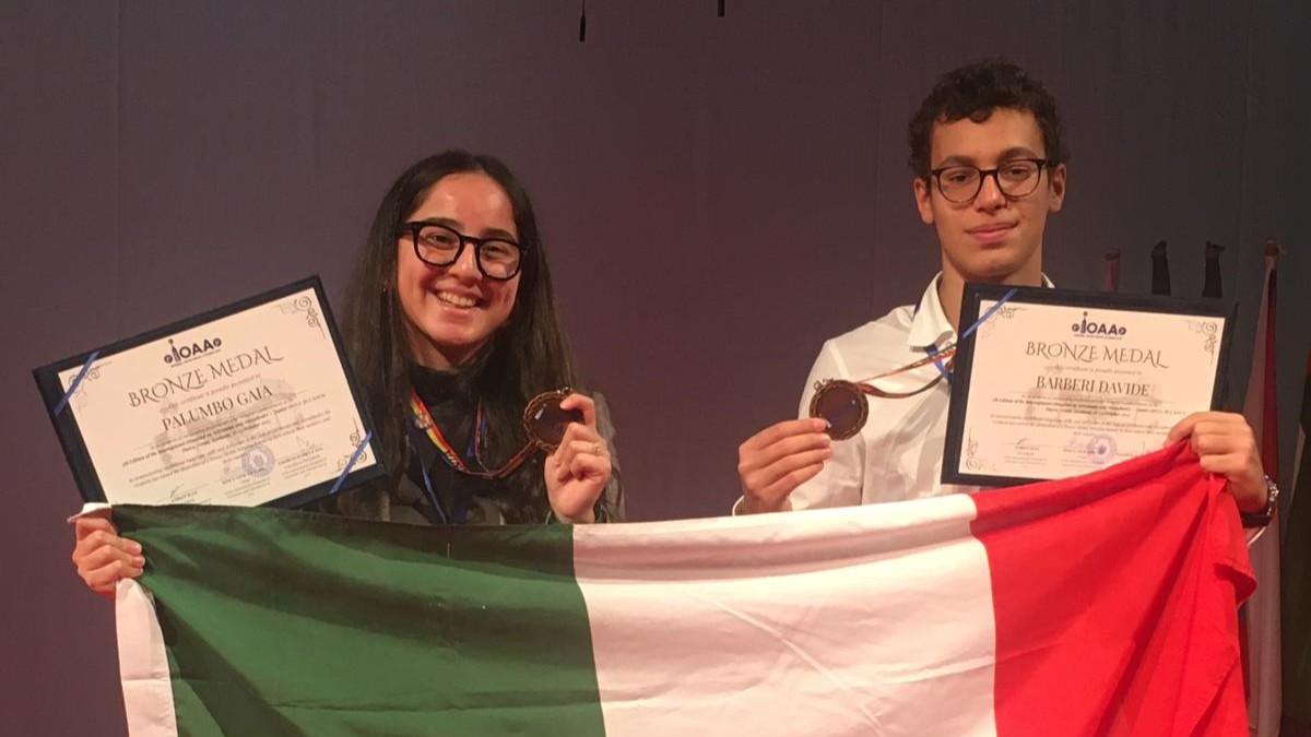 Palumbo e Barberi campionati astronomia vinci