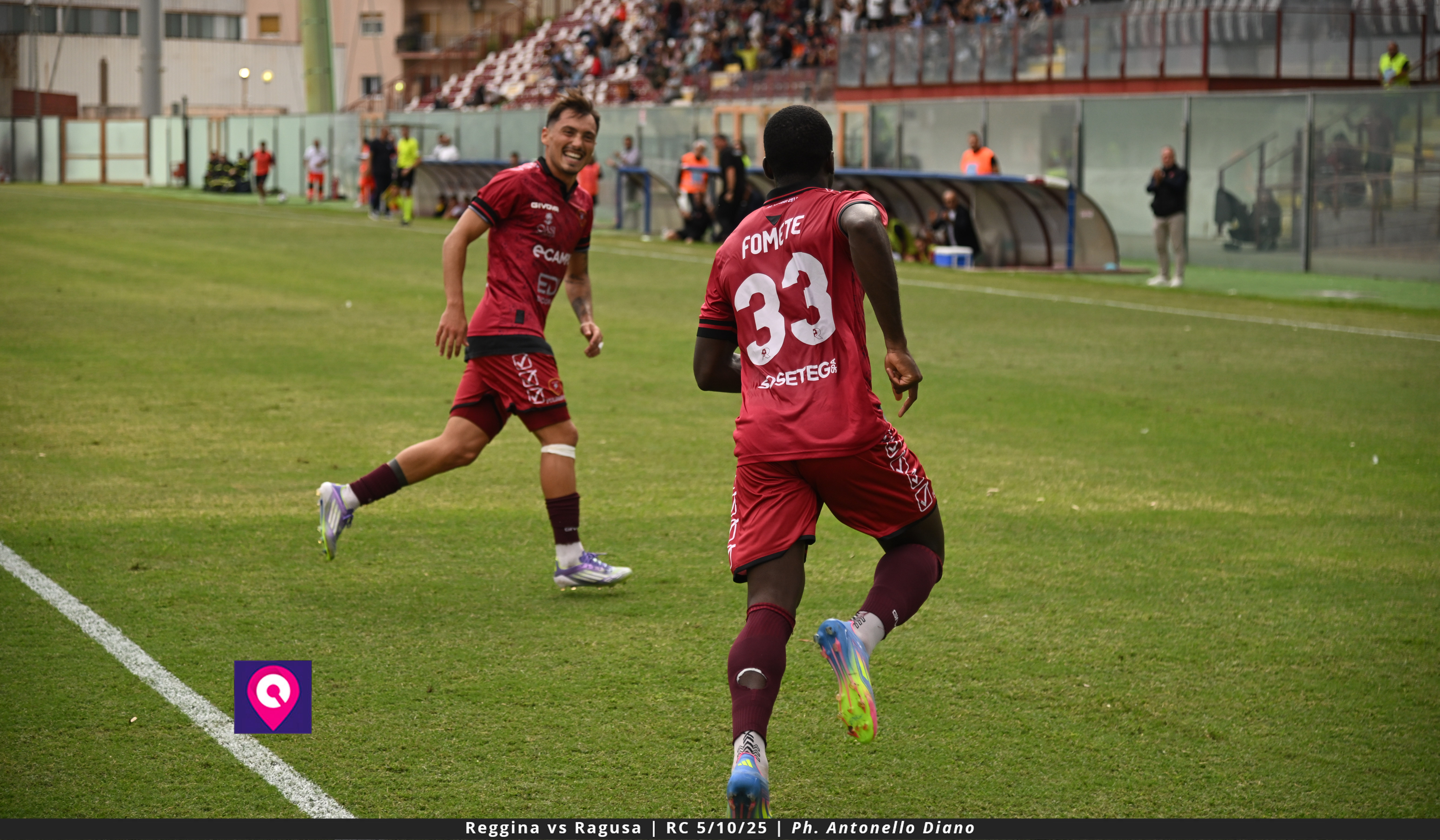 Reggina Fomete spalle