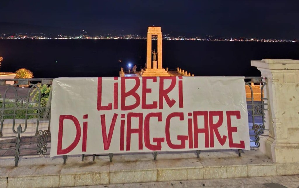 Ultras striscione Reggina