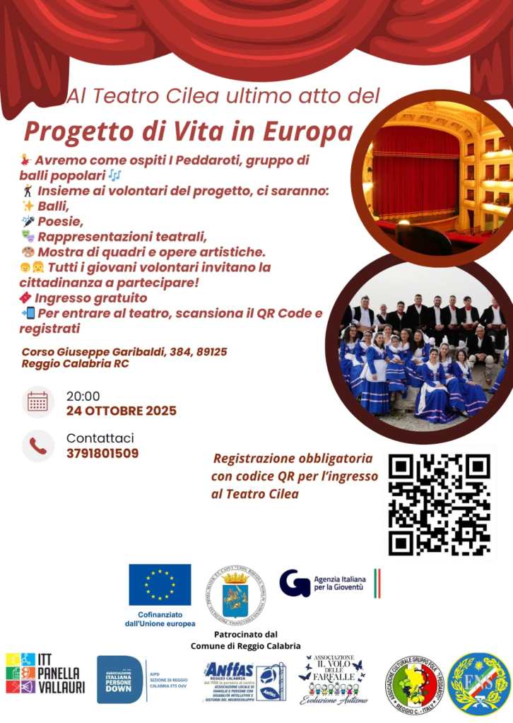 locandina Progetto vita europa cilea