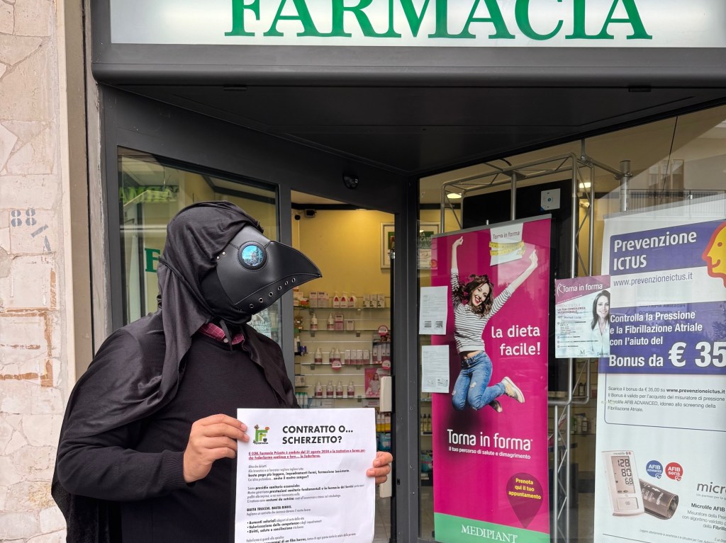 mobilitazione Filcams CGIL Calabria farmacie private