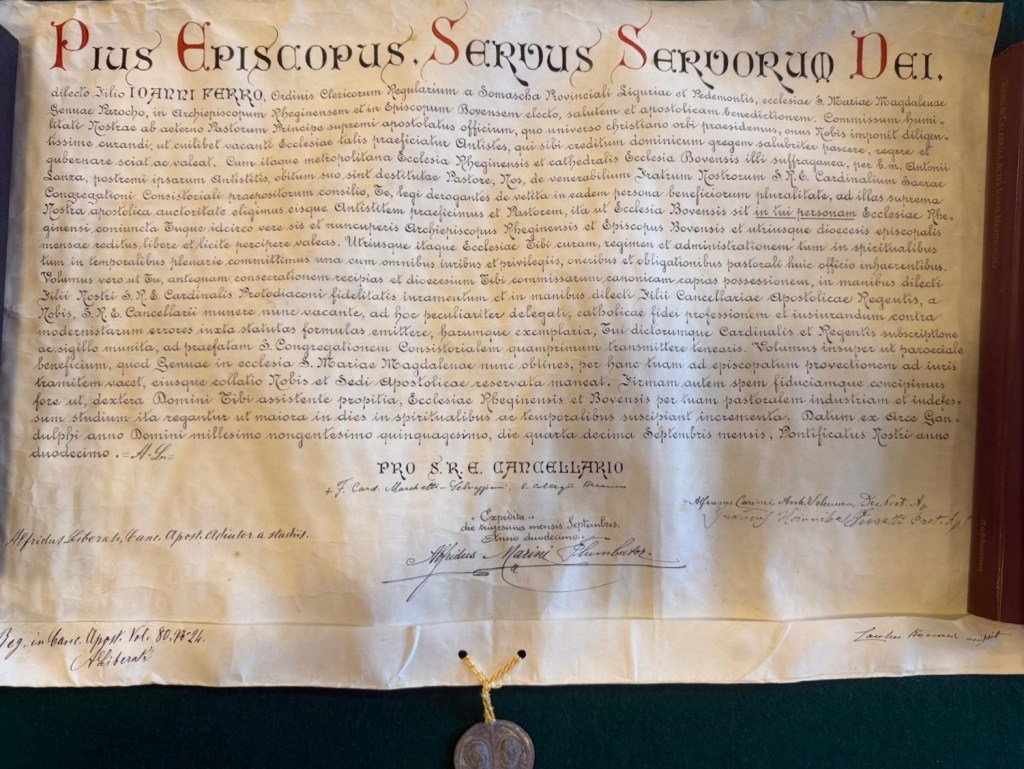 Mons. Ferro di Reggio tra i ‘Giusti della società civile 2026’