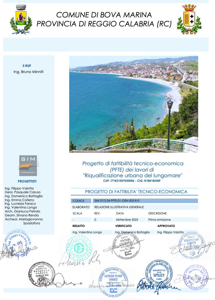 nuovo lungomare bova marina