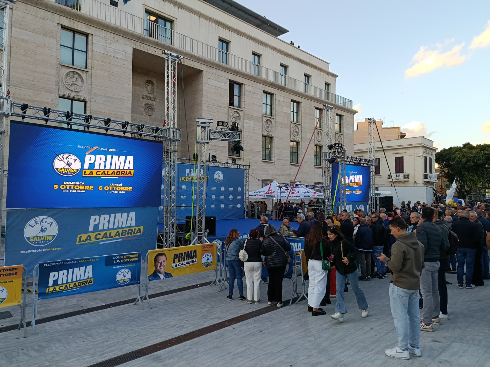 regionali comizio lega rc