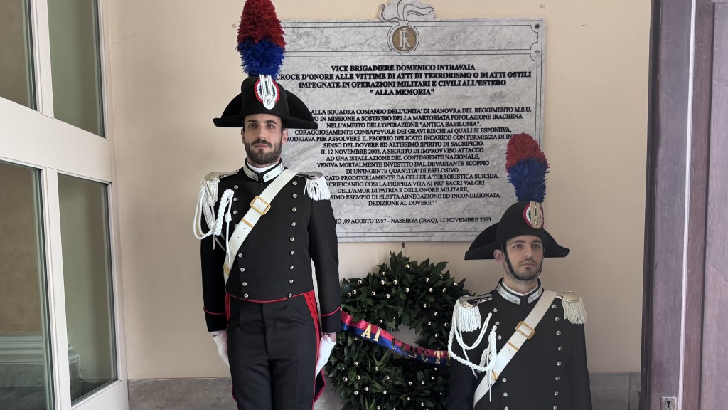 22 anni dalla strage di Nassirya: a Palmi l’omaggio al Vice Brigadiere Domenico Intravaia