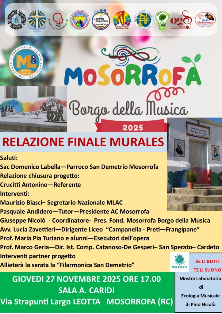 Locandina Relazione Finale MURALES