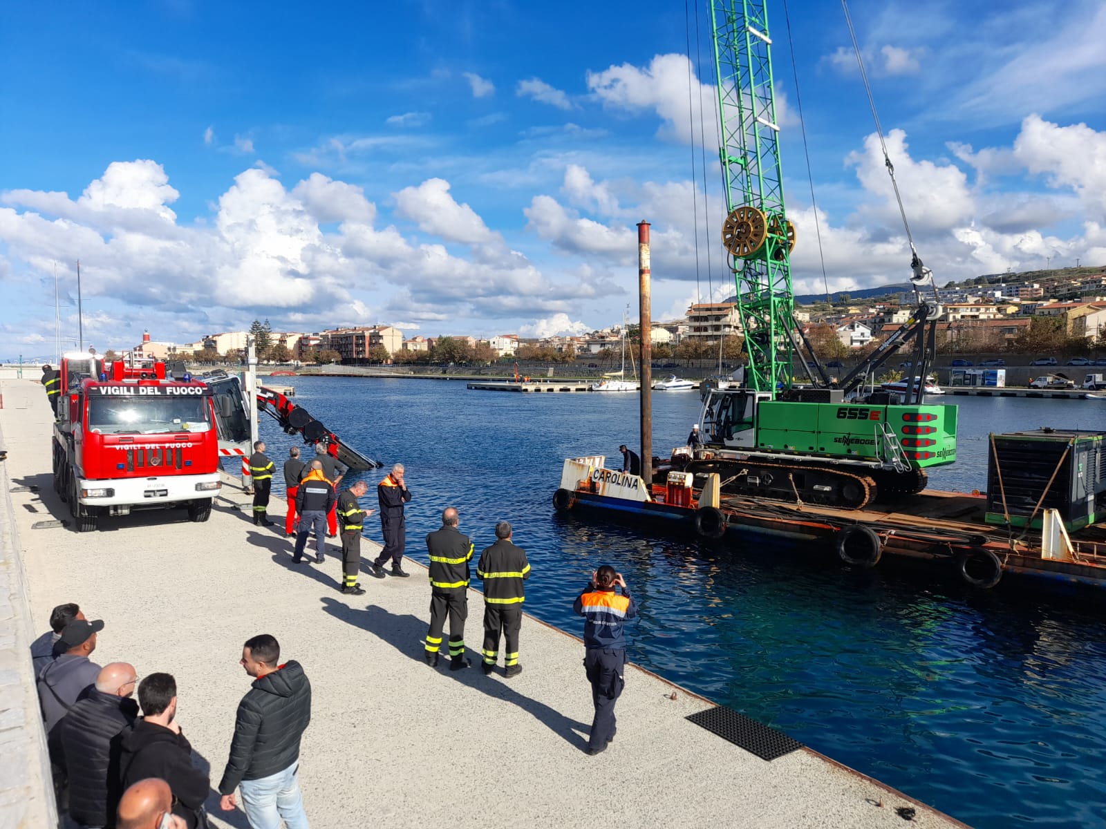 incidente porto turistico villa gru mare