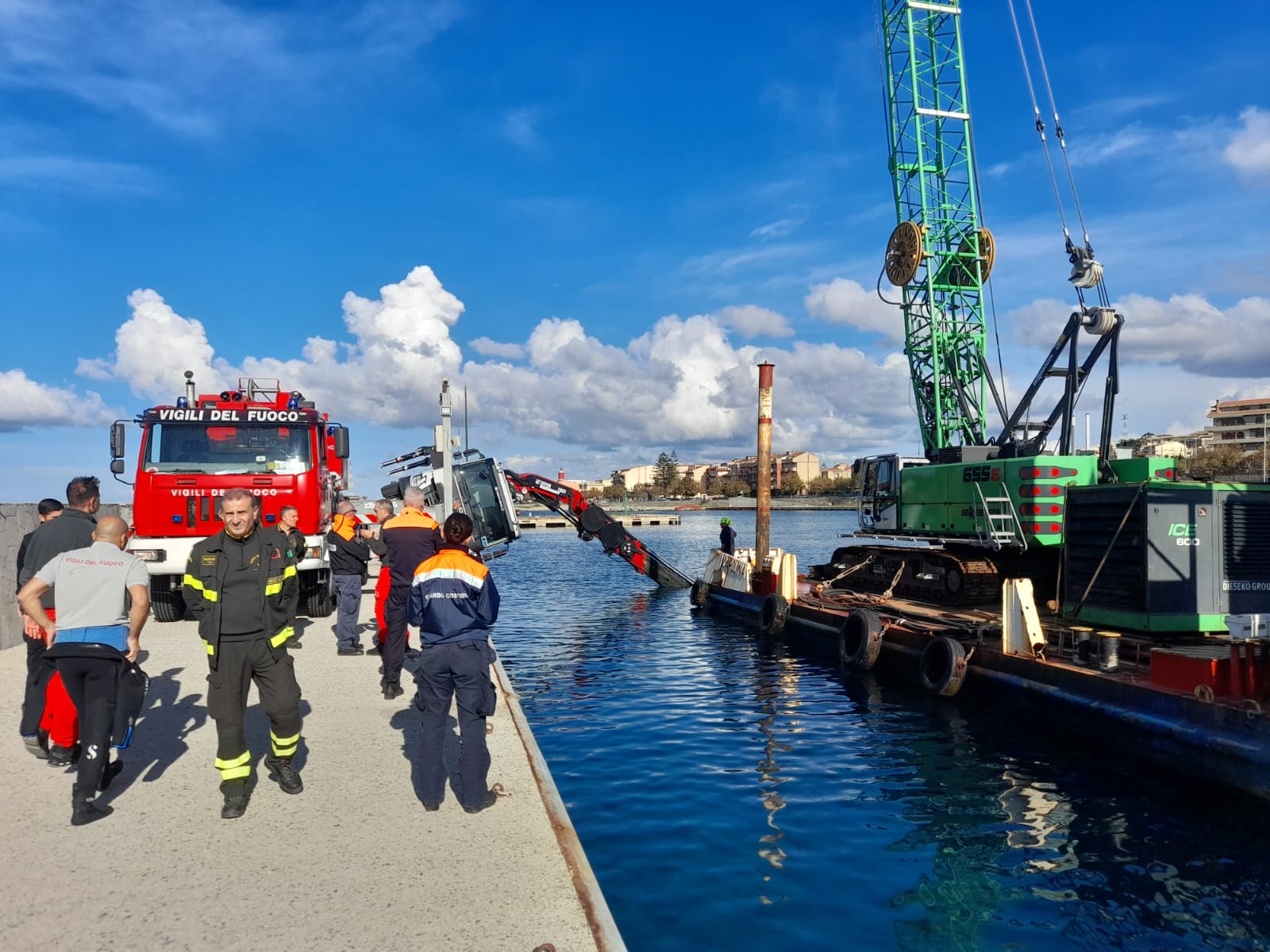 incidente porto turistico villa gru mare