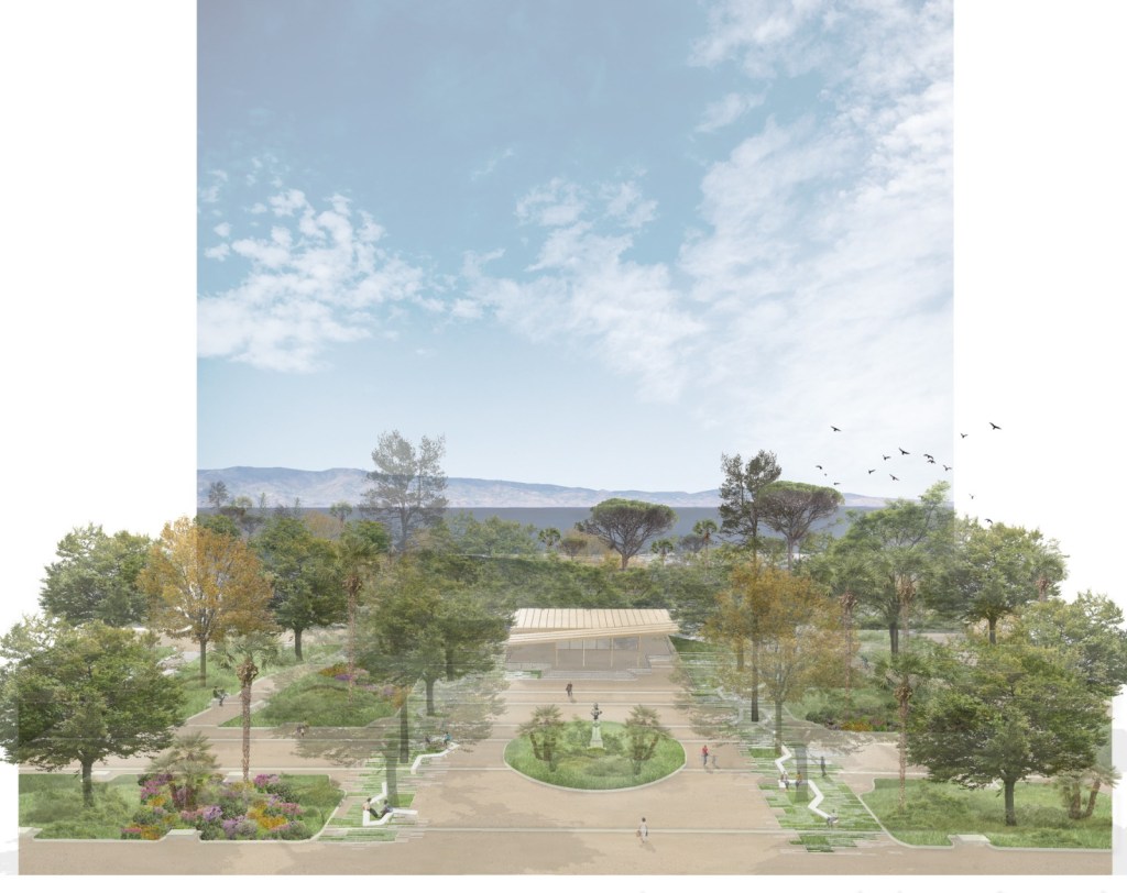 render villa comunale reggio calabria