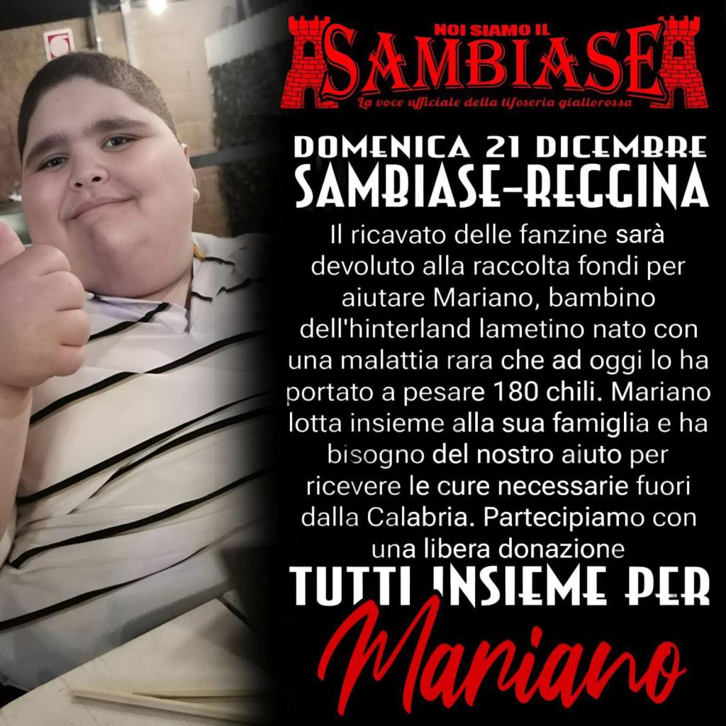 Bimbo malato tifosi Reggina