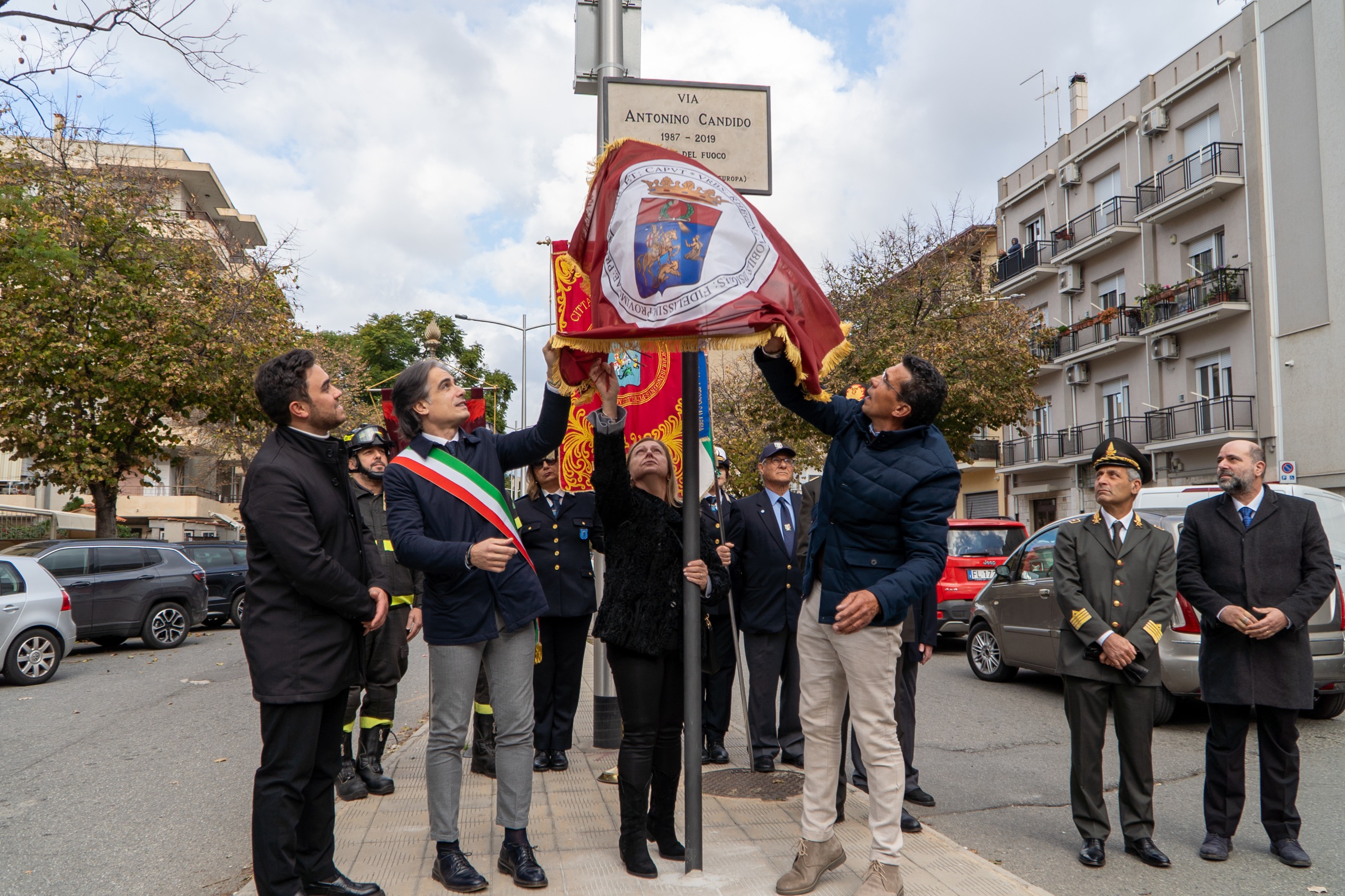 Cerimonia intitolazione Via Candido