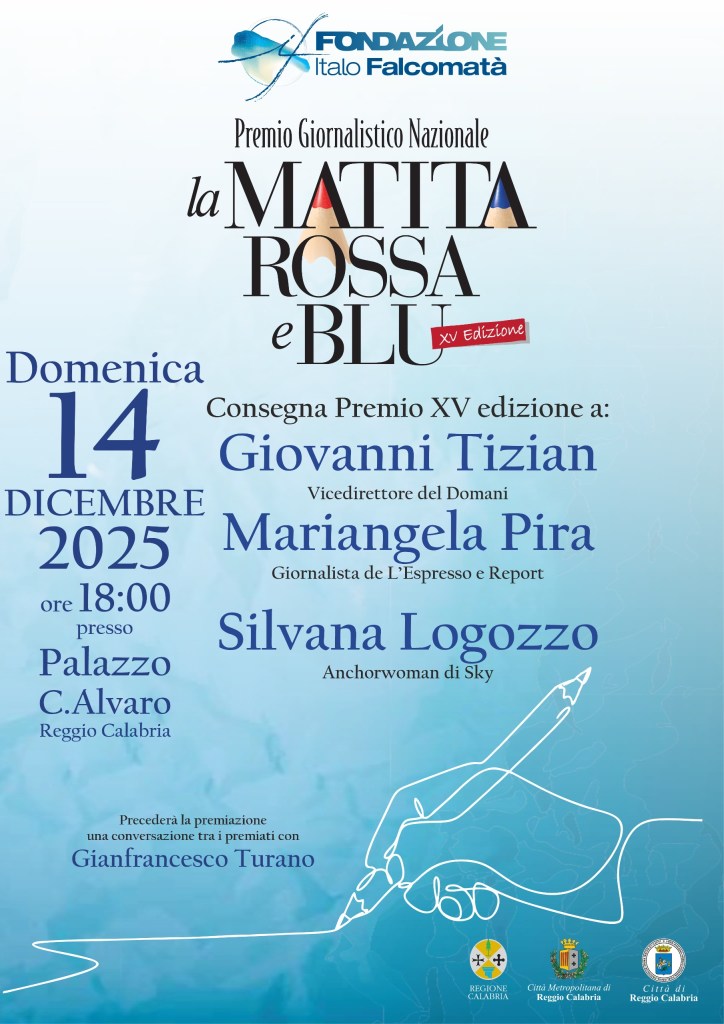 Invito XV edizione Premio Giornalistico Nazionale La Matita Rossa e Blu