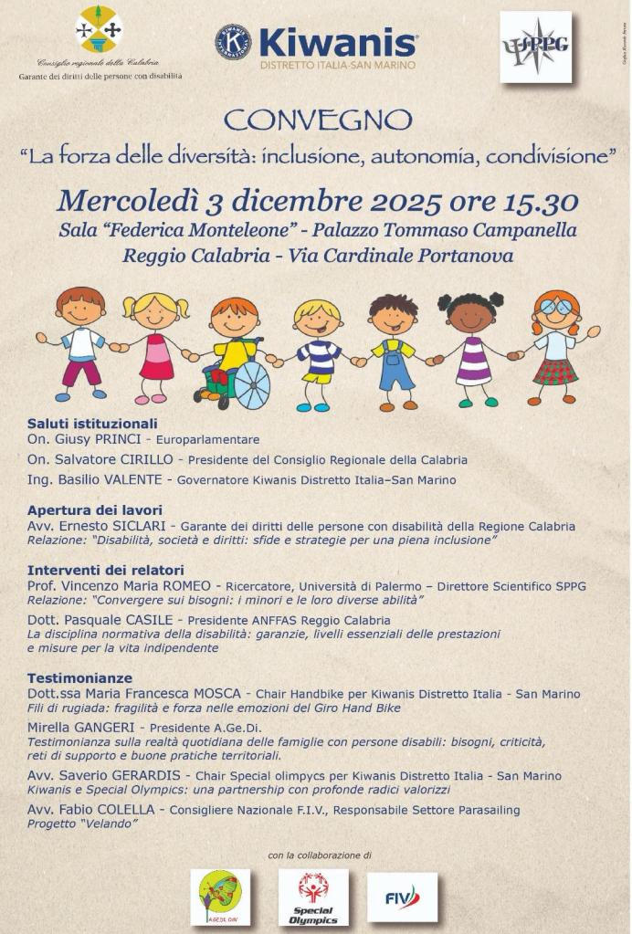 Locandina incontro Kiwanis garante siclari