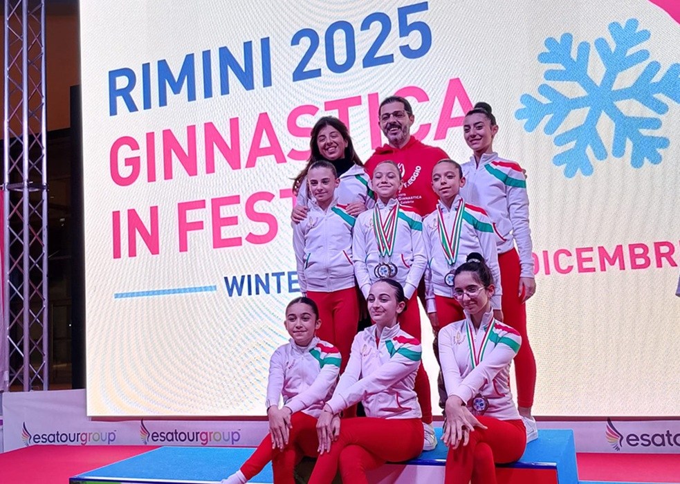 Ginnastica: la Virtus Reggio conquista 7 podi alle Finali Nazionali di Rimini