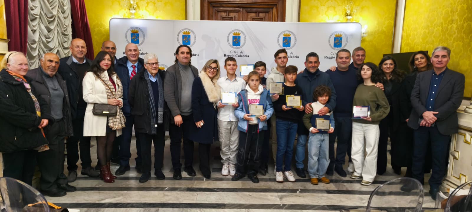 campioni dama premiati a palazzo san giorgio