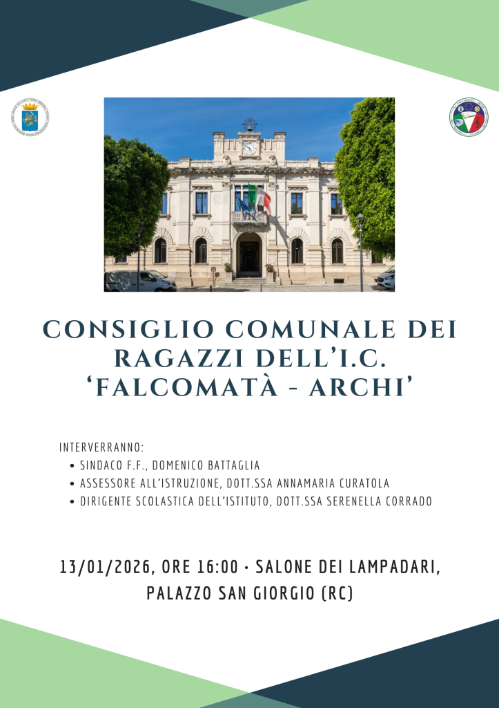 Consiglio Comunale dei Ragazzi dell’I C ‘Falcomatà archi’