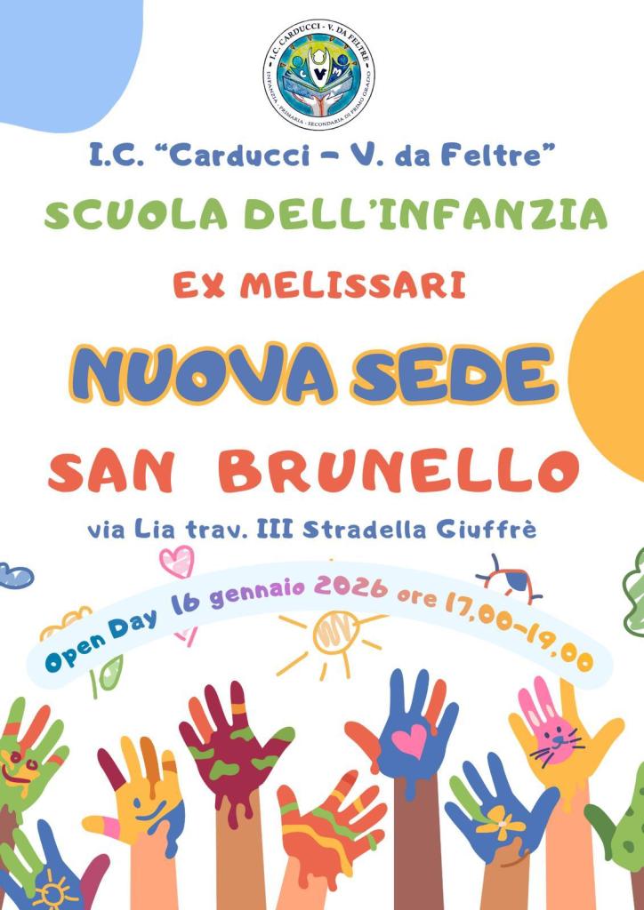 Open Day locandina Infanzia