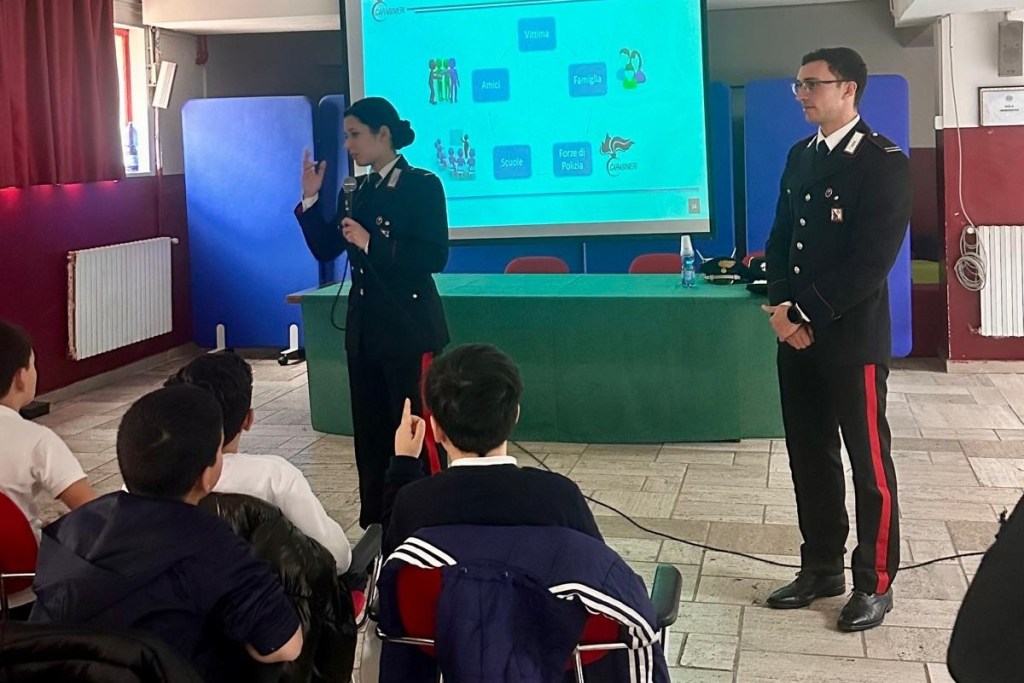 Reggio, bullismo e sicurezza online: i Carabinieri incontrano gli studenti del ‘Carducci-V. Da Feltre’