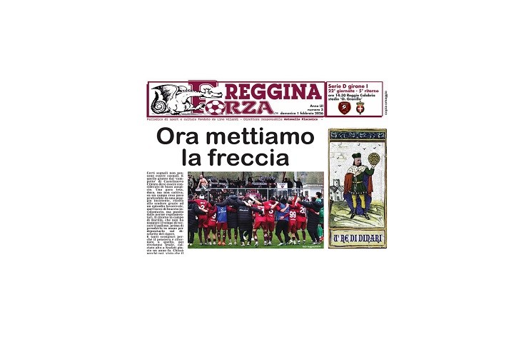 Forza Reggina, disponibile l’edizione contro il Savoia: ‘Ora mettiamo la freccia’