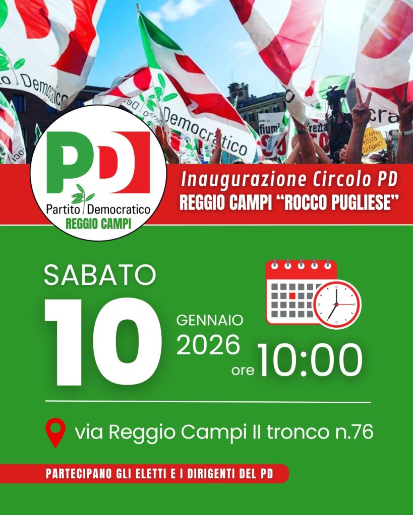 inaugurazione circolo pd rc