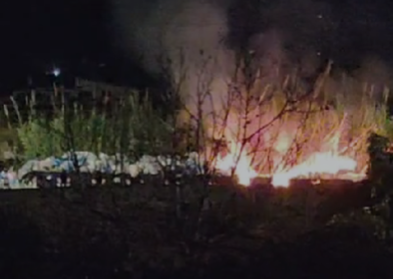 incendio rifiuti gallico superiore