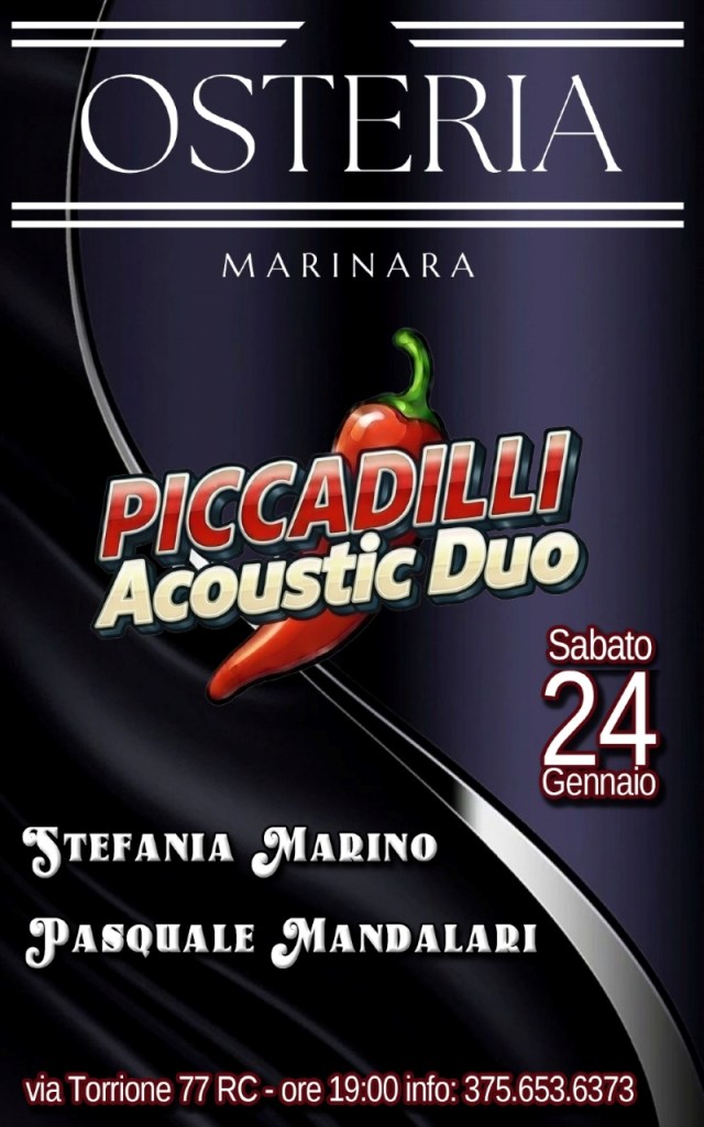 locandina osteria marinara