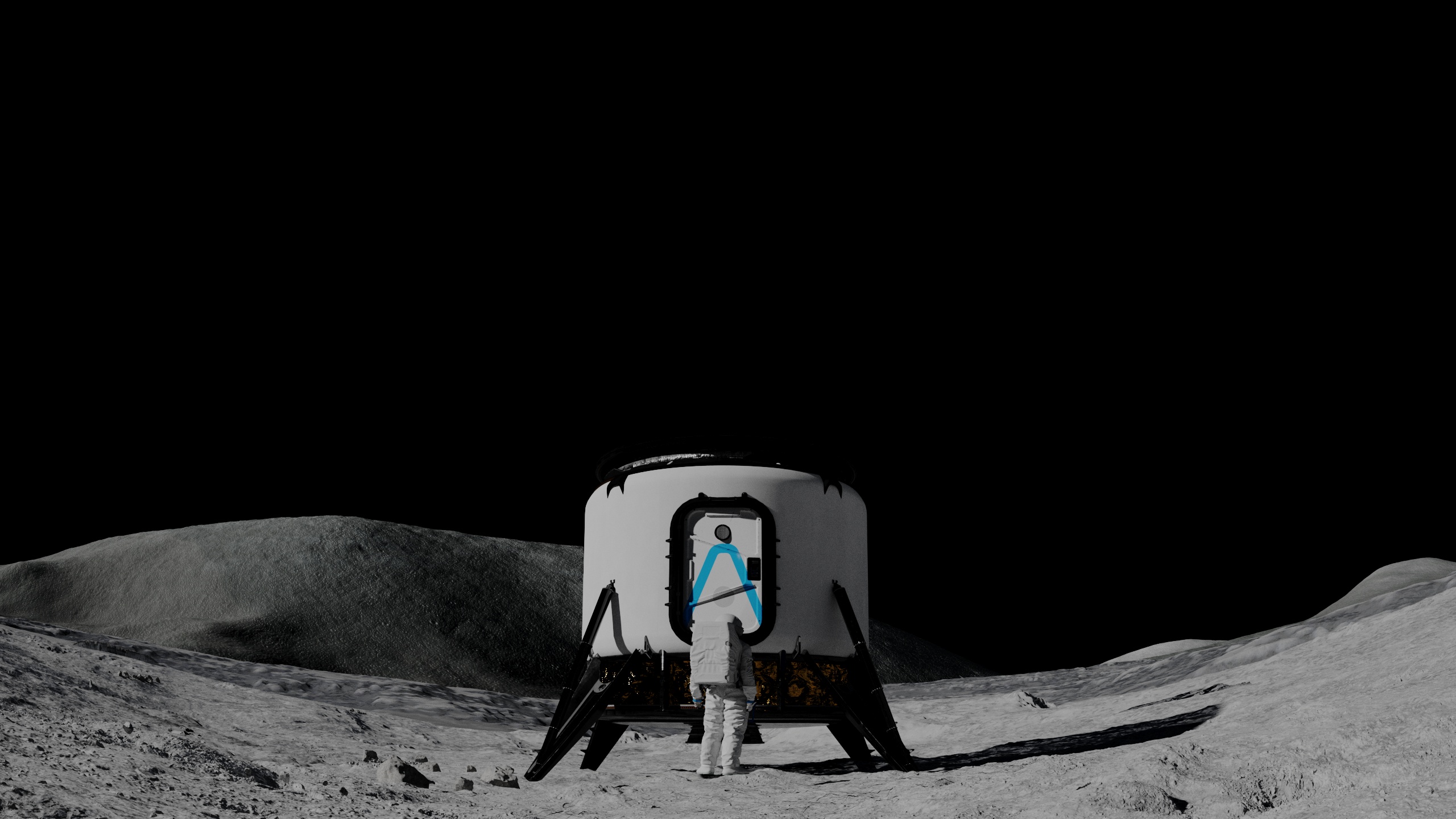 module on the moon
