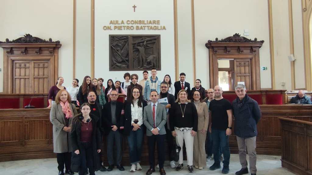 Reggio, cerimonia di benvenuto Erasmus a Palazzo San Giorgio