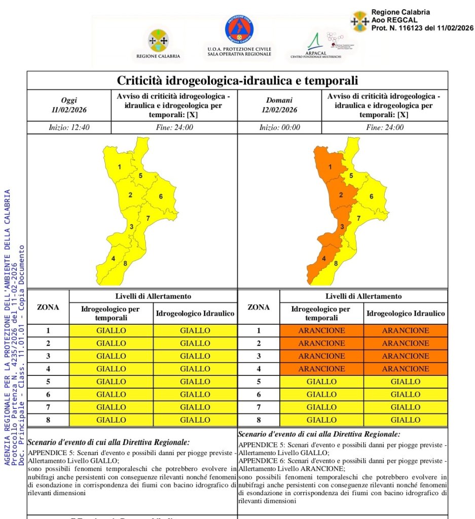 bolletino prociv febbraio