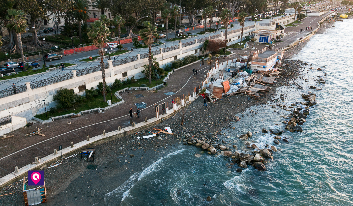 danni ciclone ulrike lungomare reggio rc lidi
