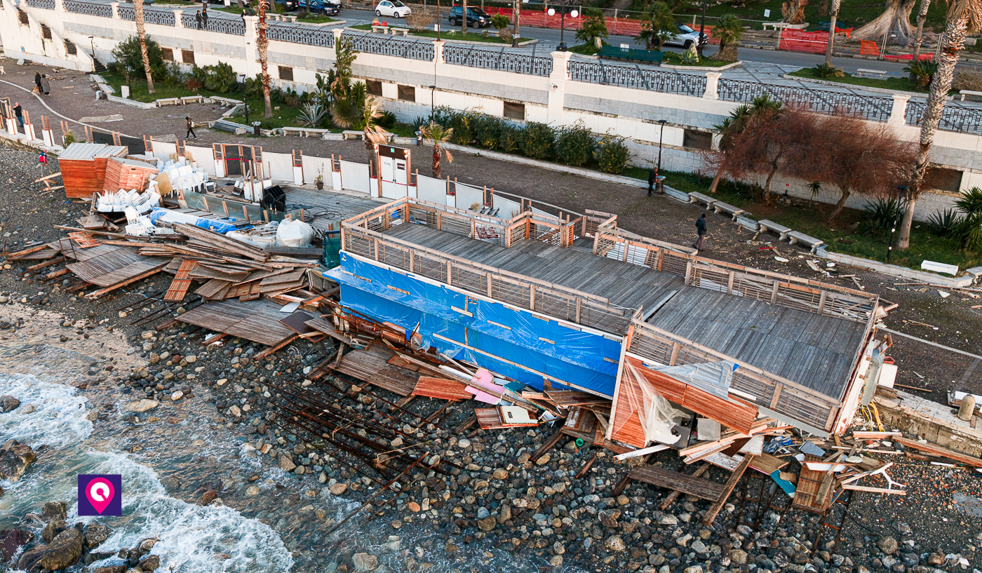 danni ciclone ulrike lungomare reggio rc lidi