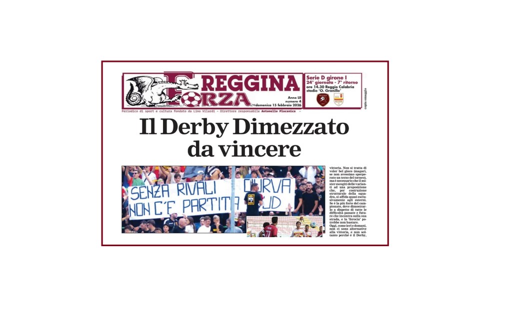 Forza Reggina, disponibile l’edizione contro il Messina: ‘Il Derby Dimezzato da vincere’