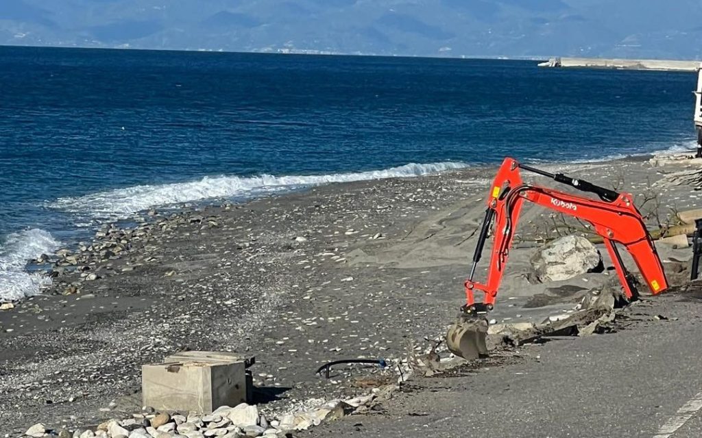 lavori melito lungomare ciclone harry