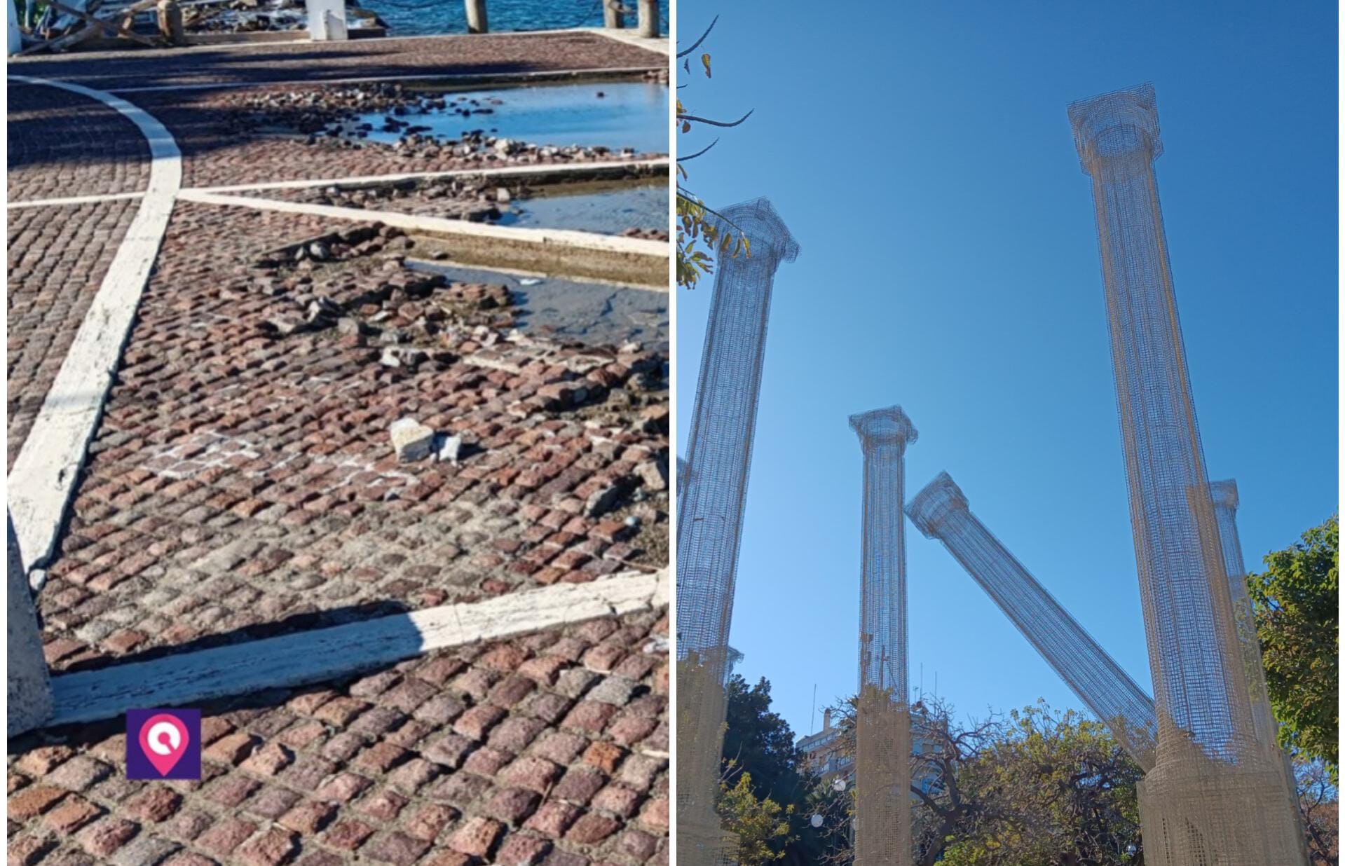 lungomare danneggiato reggio calabria